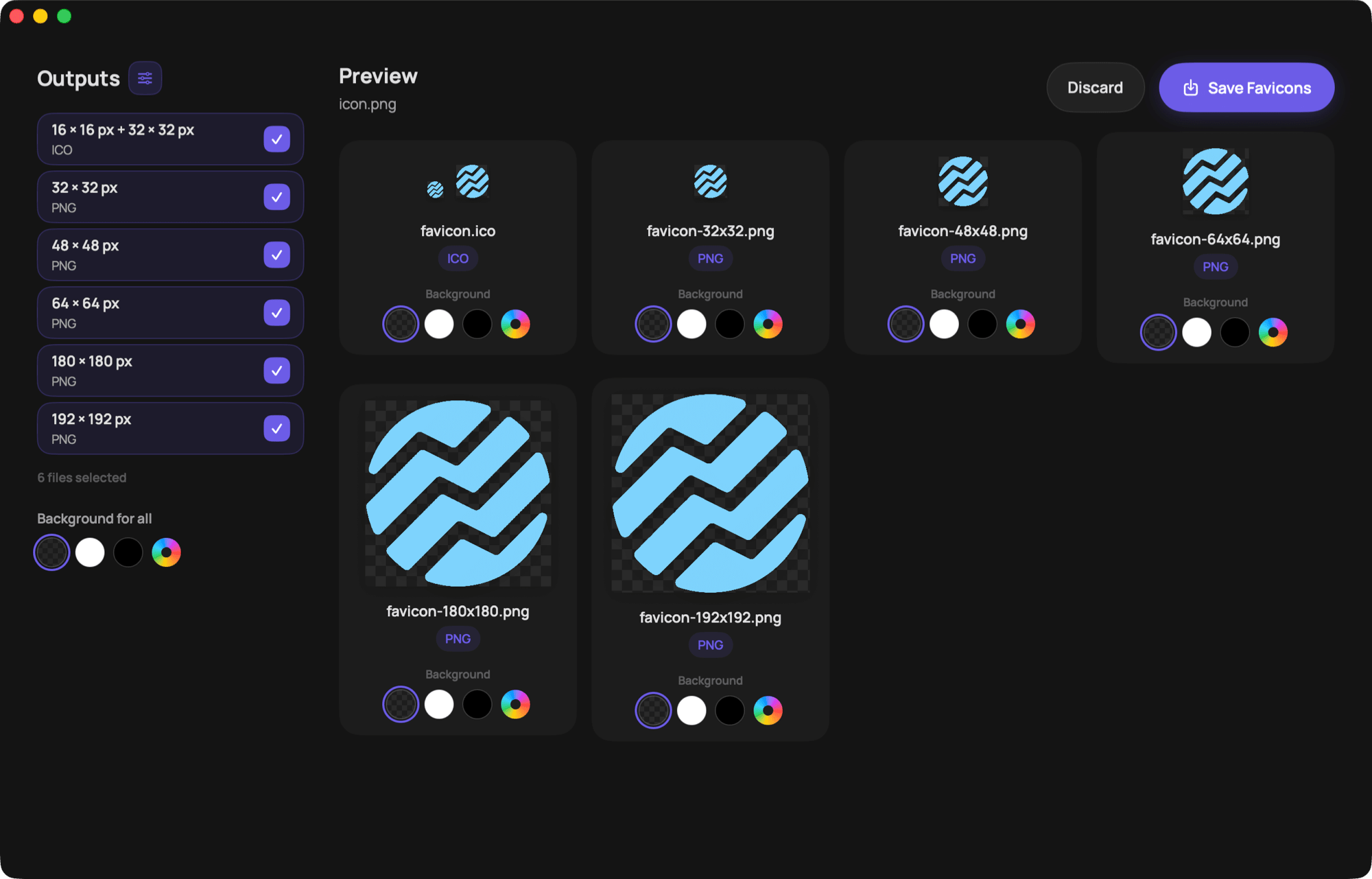 Faviset app preview